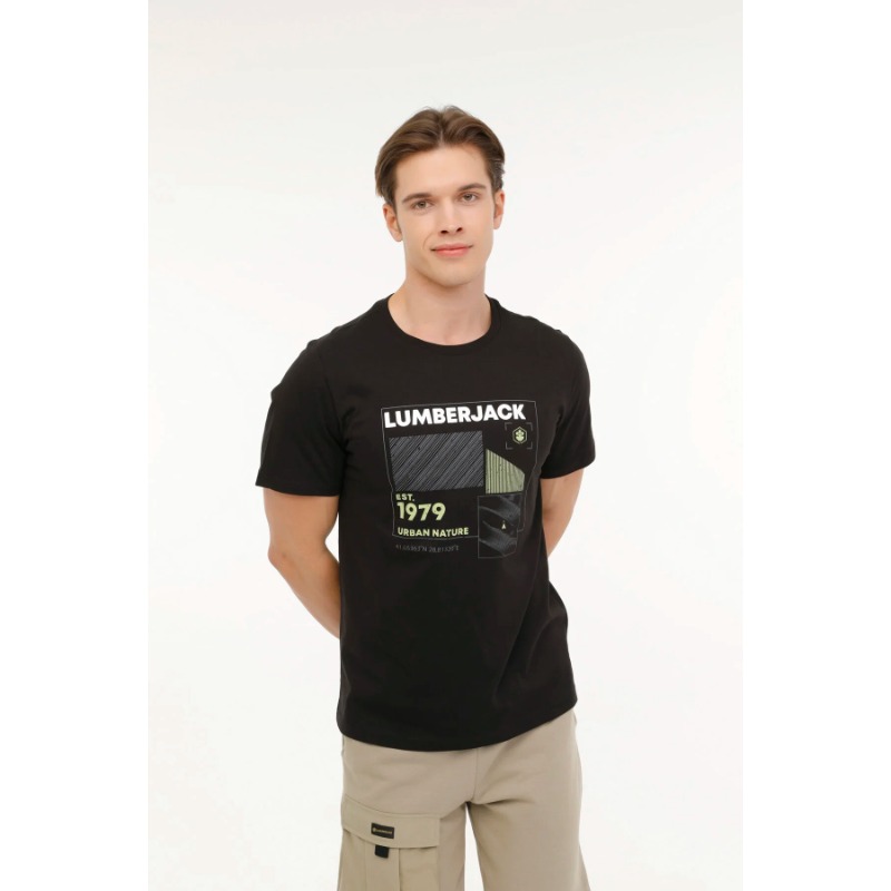 Lumberjack Erkek Ml Jerry 11Urb1015 4Fx Erkek T-shirt (101699359) Siyah