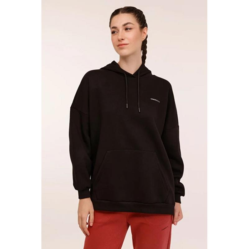 Lumberjack Wb Marcia 17 4PR Kadın Sweatshirt (101783909) Siyah