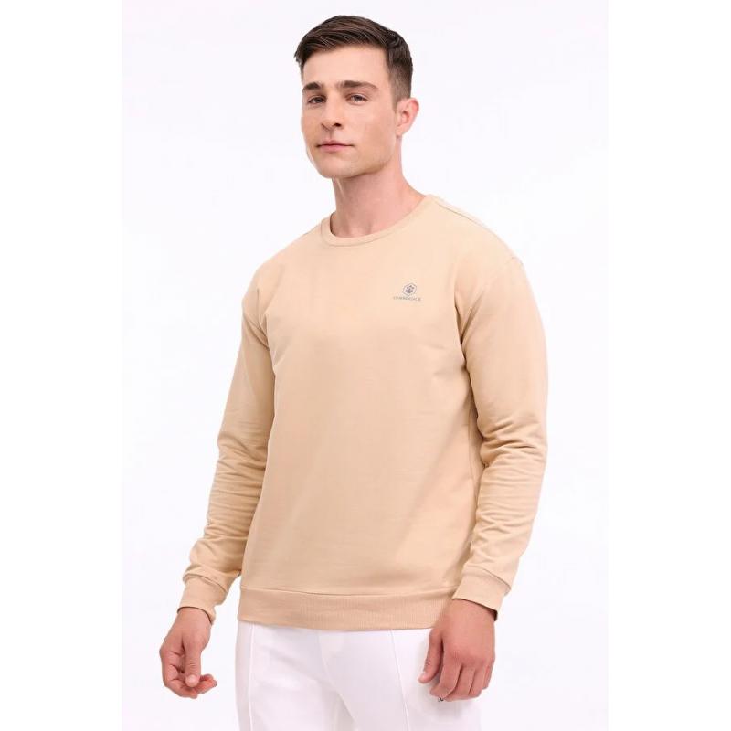 Lumberjack Mb Sn75 C 4pr Erkek Sweatshirt (101813216) KOYU BEJ