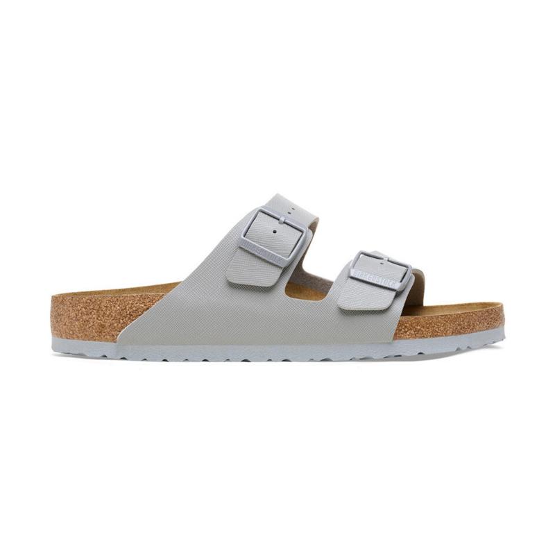 Birkenstock Arizona Bf Saffiano Erkek Terlik (1026454) Gri