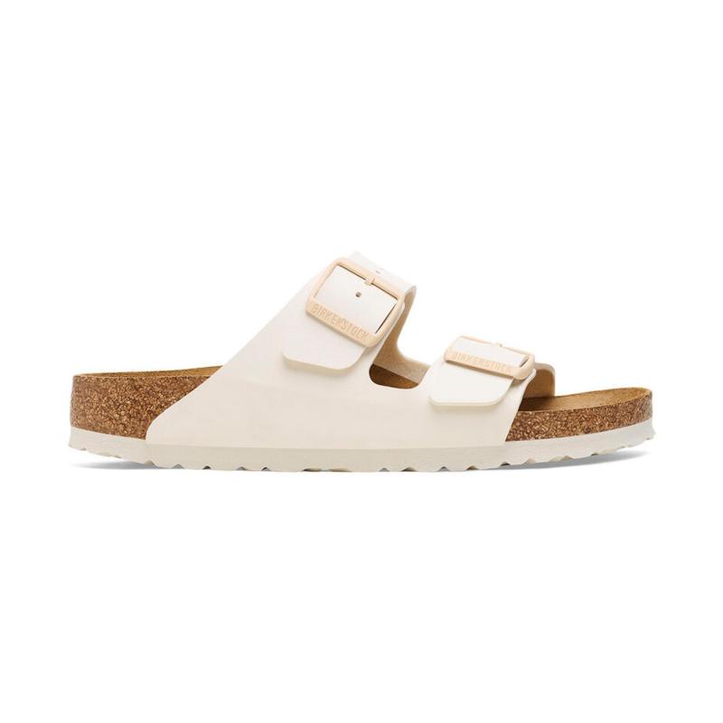 Birkenstock Arizona Bf Saffiano Kadın Terlik (1027339) Ekru