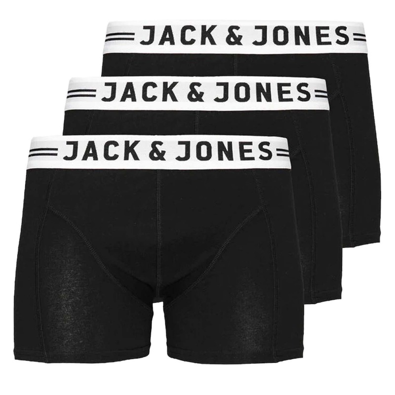 Jack&Jones Sense Trunks 3'lü Erkek Boxer (12081832) Siyah