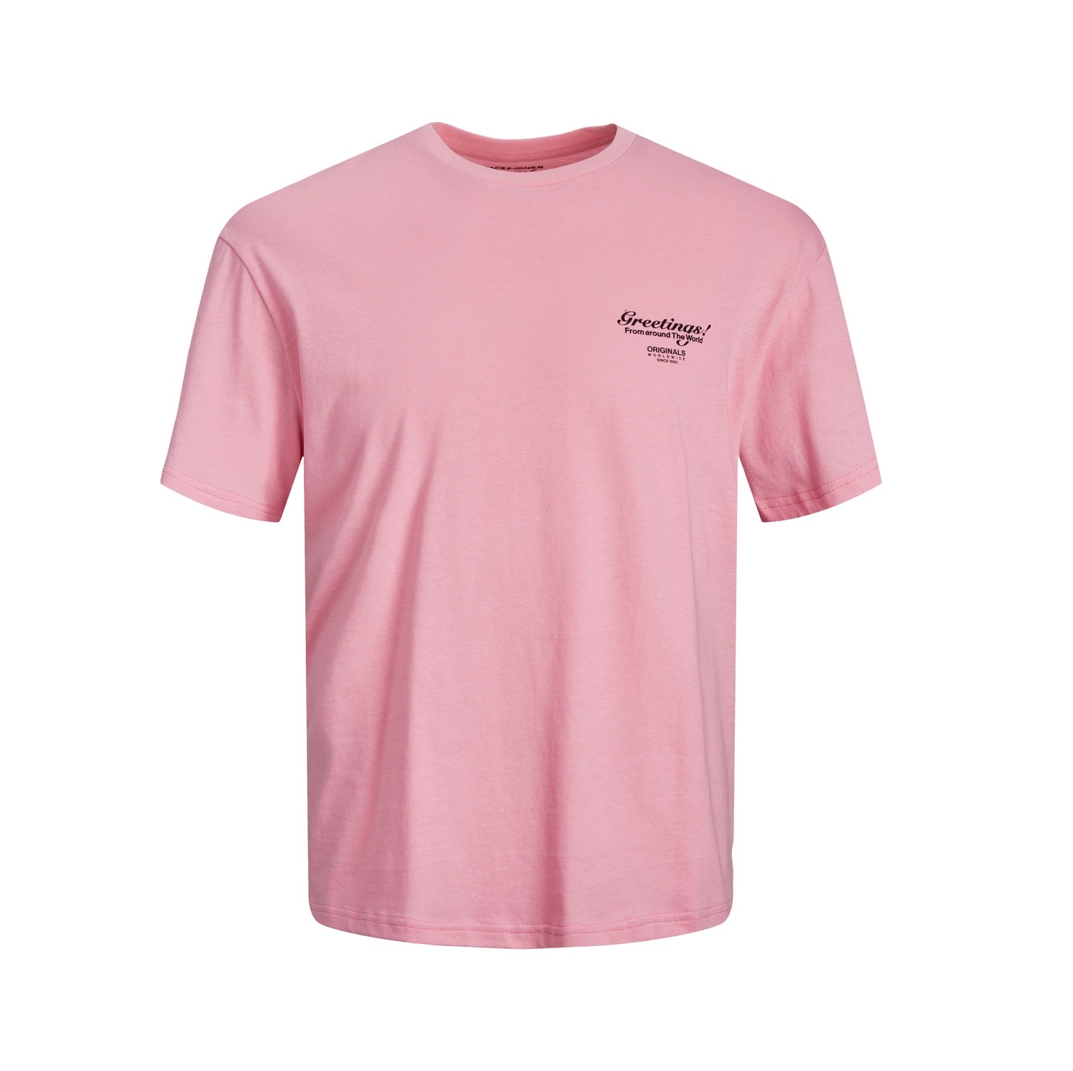 Jack&Jones Jorgreetings Erkek T-shirt (12238165) Pembe