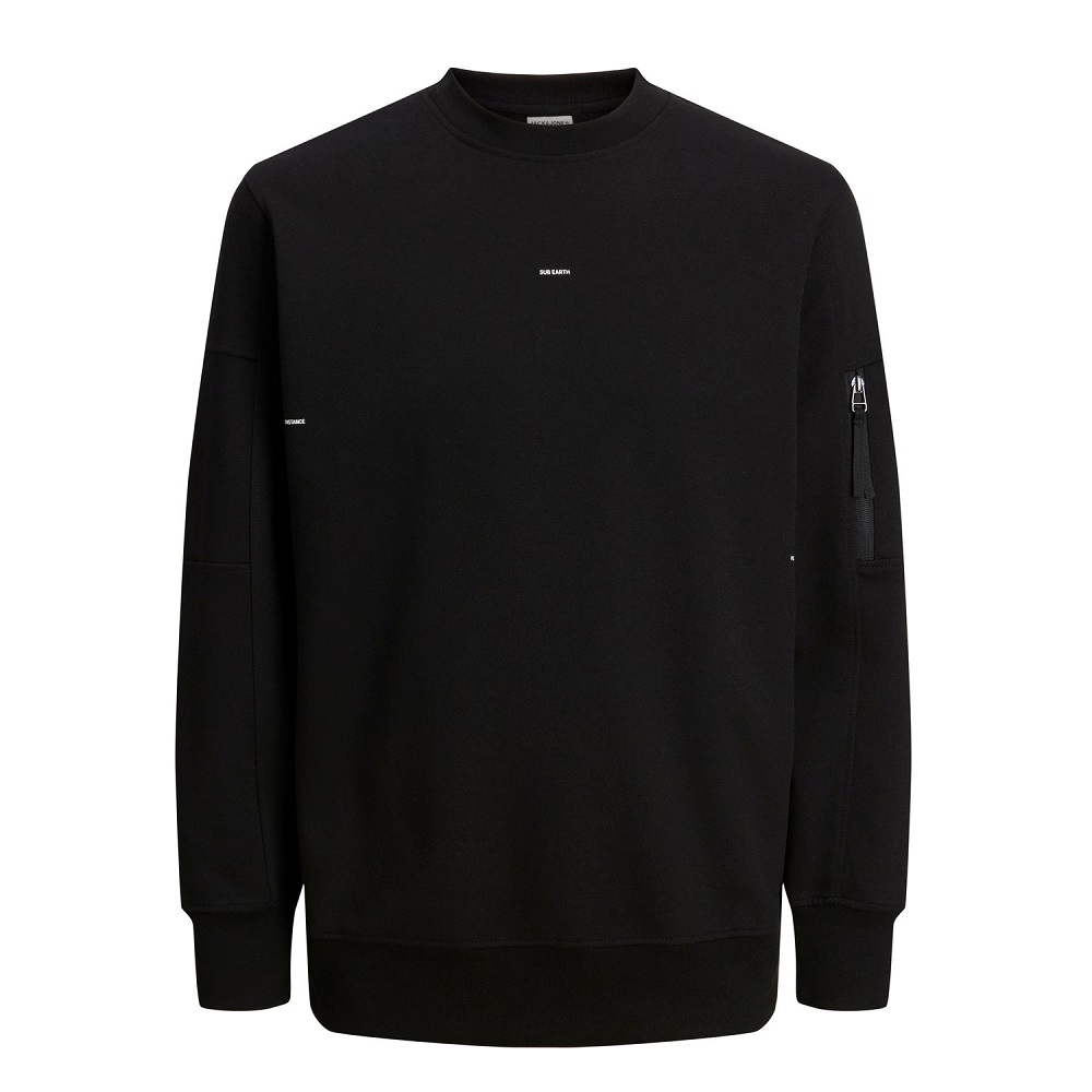 Jack&Jones Jcoshade Erkek Sweatshirt (12240222) Siyah