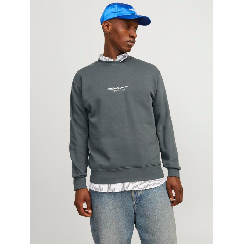 Jack & Jones Jorvesterbro Erkek Sweatshirt (12241694) Gri