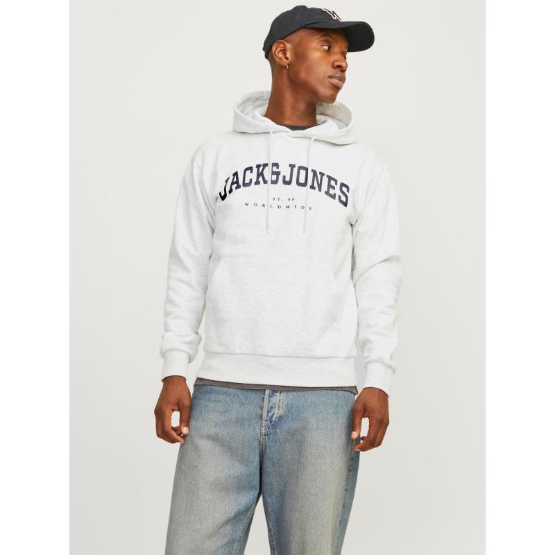 Jack & Jones Jjecaleb Varsity Erkek Sweatshirt (12256521) Beyaz