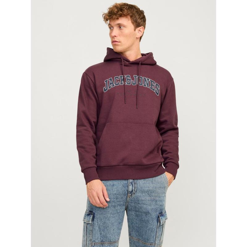 Jack & Jones Jjecaleb Varsity Erkek Sweatshirt (12256521) Bordo