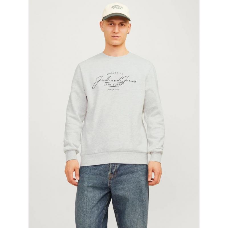 Jack & Jones Jjferris Erkek Sweatshirt (12256837) Ekru