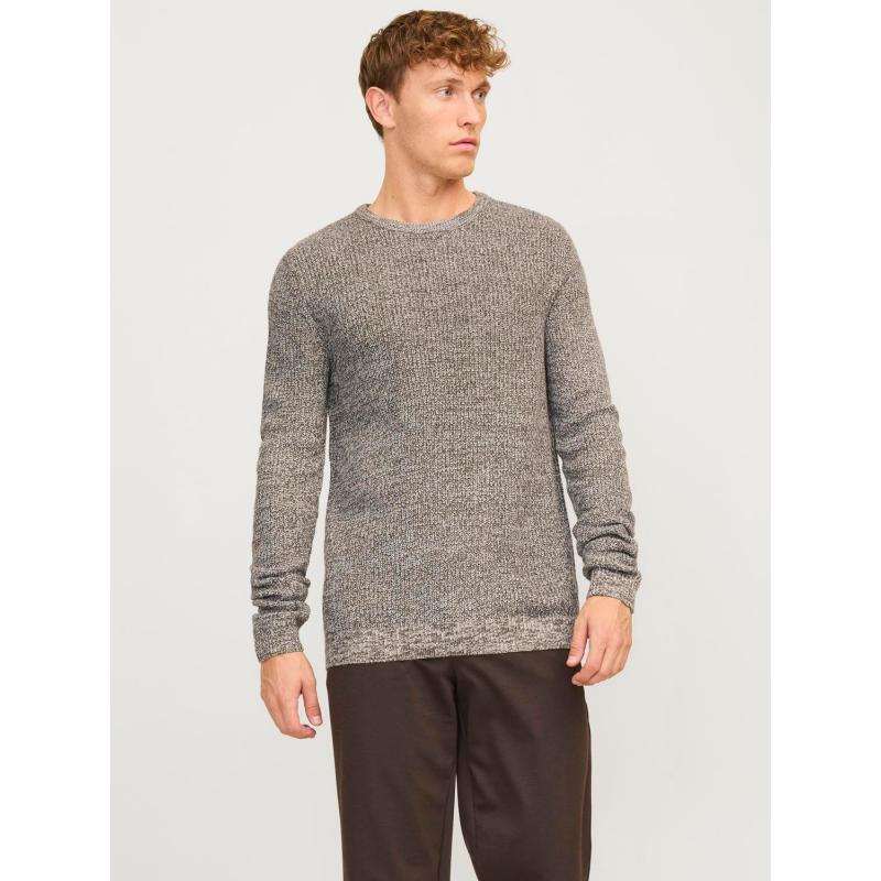 Jack & Jones Jjelewis Knit Erkek Kazak (12257480) Krem