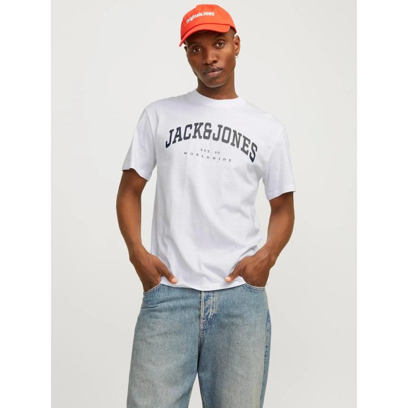 Jack & Jones Jjecaleb Erkek T-shirt 12257579 (12257579) Beyaz