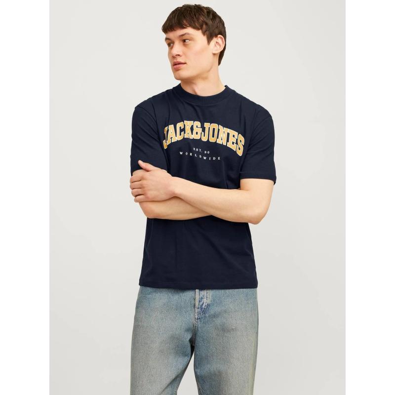 Jack & Jones Jjecaleb Erkek T-shirt 12257579 (12257579) Lacivert