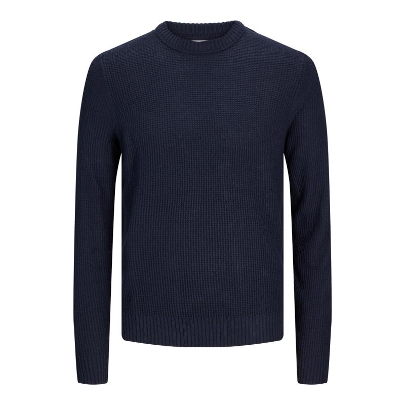 Jack & Jones Jjroy Knit Erkek Kazak (12258569) Lacivert