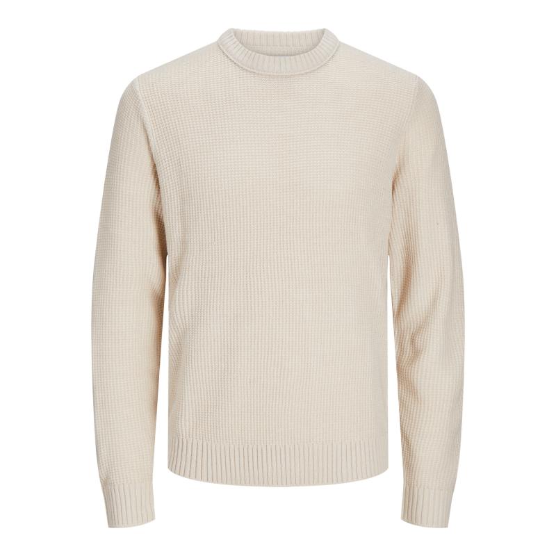 Jack & Jones Jjroy Knit Erkek Kazak (12258569) Krem