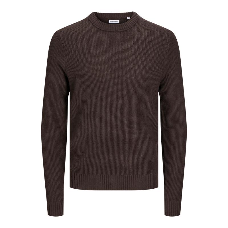 Jack & Jones Jjroy Knit Erkek Kazak (12258569) Kahve