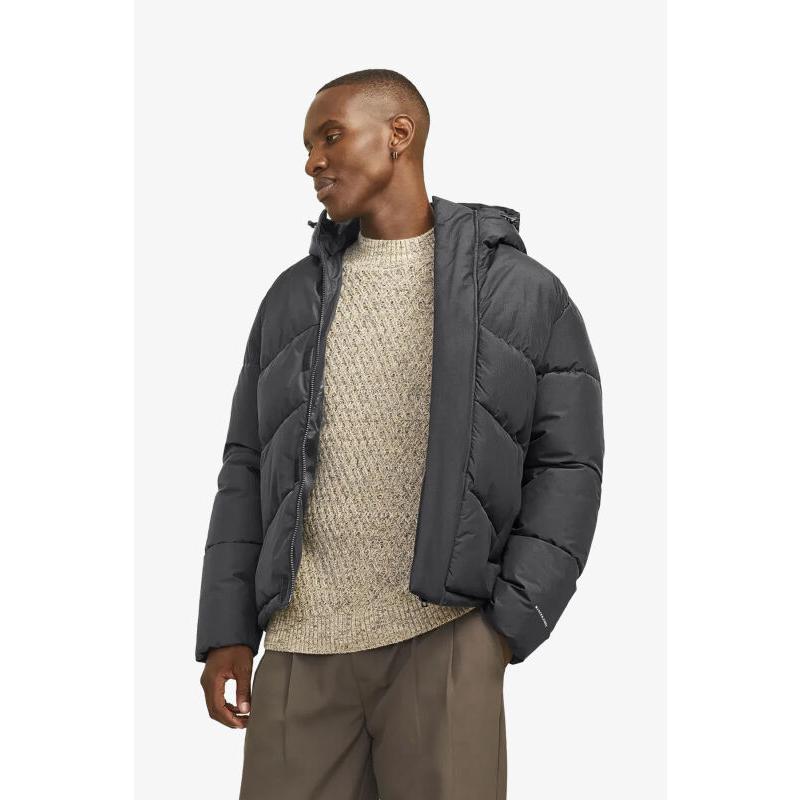 Jack & Jones Jjworld Erkek Şişme Mont (12259850) Antrasit