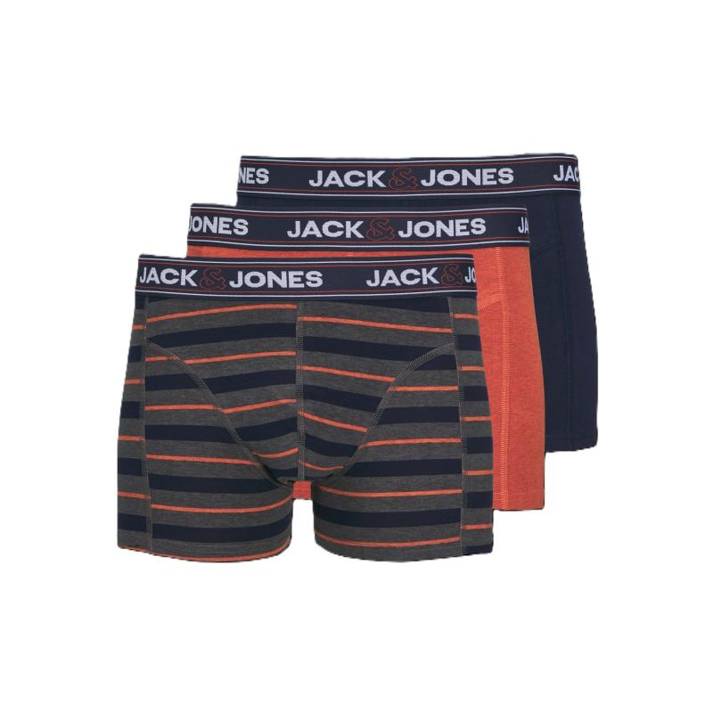 Jack & Jones Jacjohn Erkek 3'lü Boxer (12260059) Çok Renkli