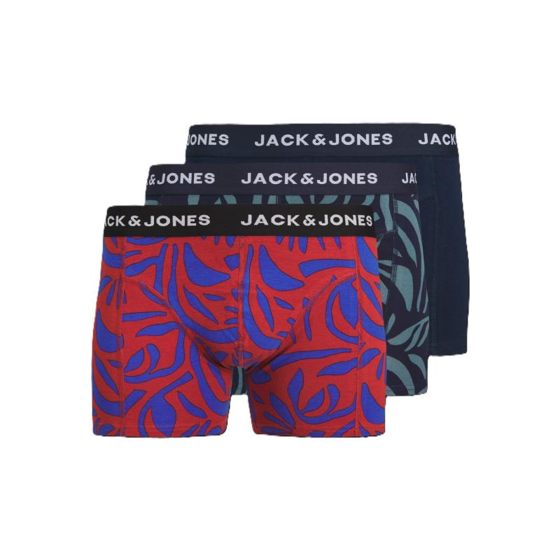 Jack & Jones Jacretro Erkek 3'lü Boxer (12260064) Çok Renkli