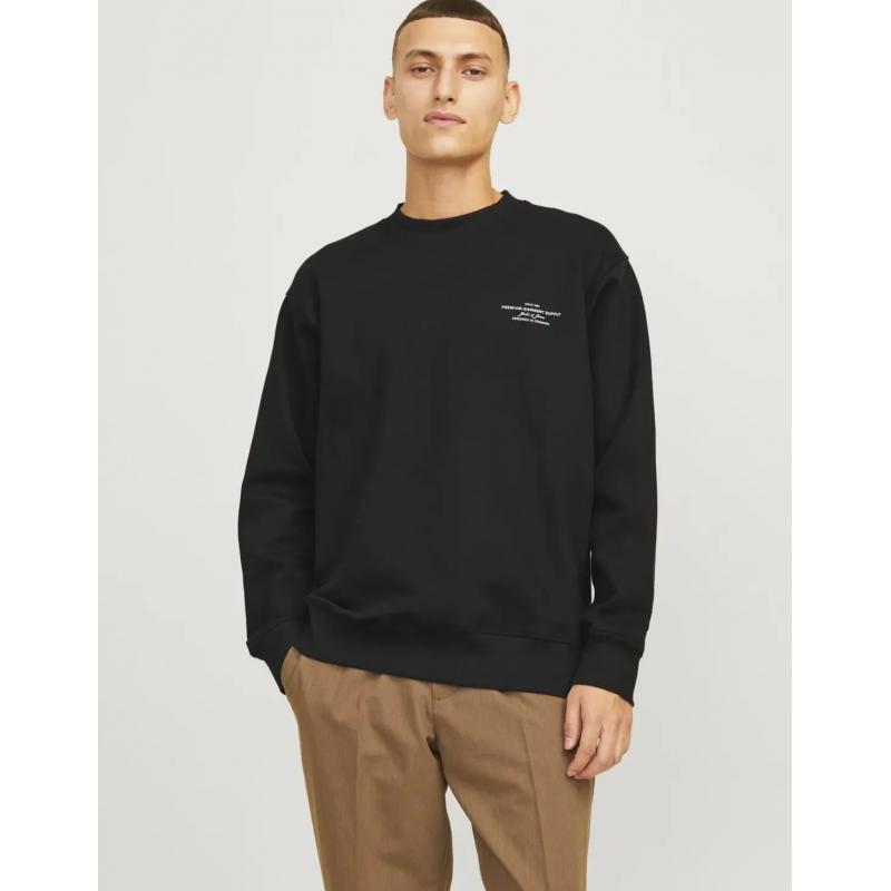 Jack & Jones Jprblachad Branding Erkek Sweatshirt (12261386) Siyah