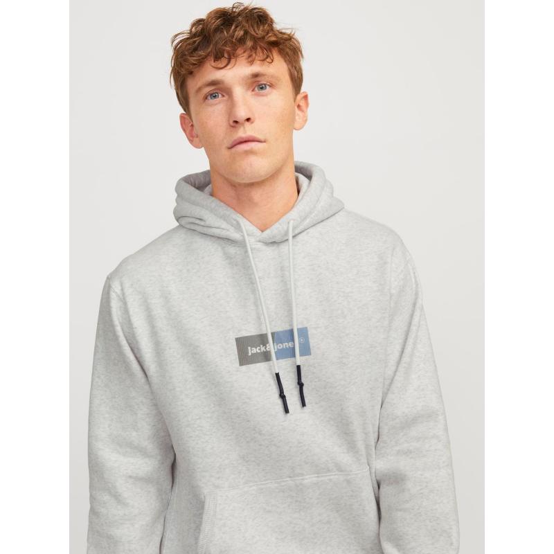 Jack & Jones Jorbronx Rectangle Erkek Sweatshirt (12262428) Gri