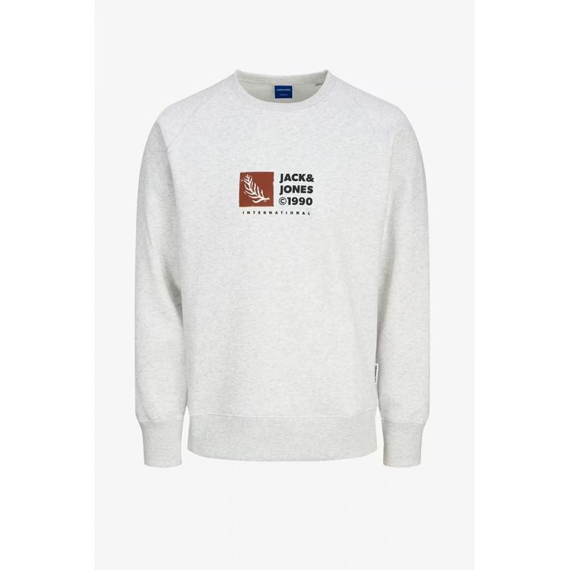 Jack & Jones Jorportland Erkek Sweatshirt 12262958 (12262958) Beyaz