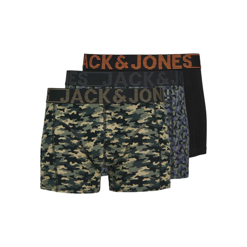 Jack & Jones Jacdanny Erkek 3'lü Boxer (12263733) Çok Renkli