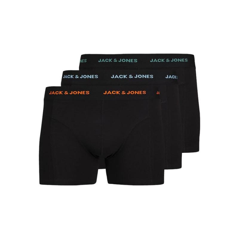 Jack & Jones Jacmarvin 3'lü Erkek Boxer (12263876) Siyah