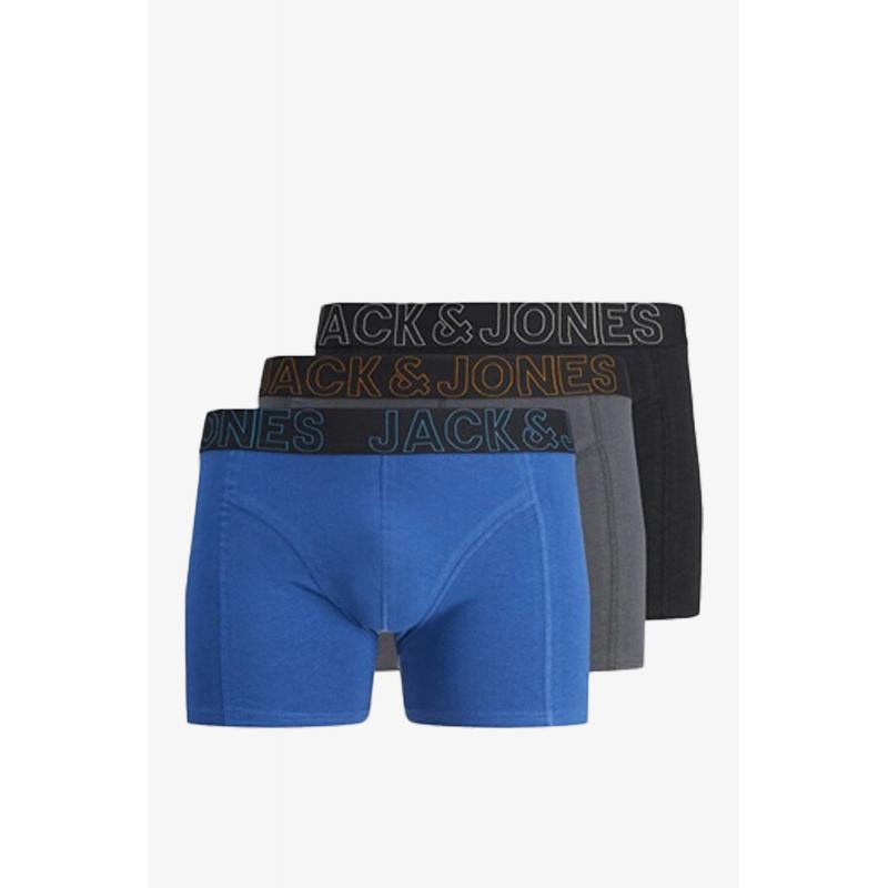 Jack & Jones Jacmurphy 3'lü Erkek Boxer (12263892) Çok Renkli