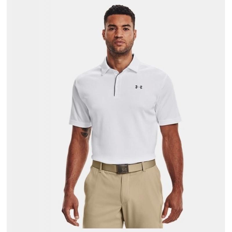 Under Armour Tech Erkek Polo T-shirt (1290140-100) Beyaz