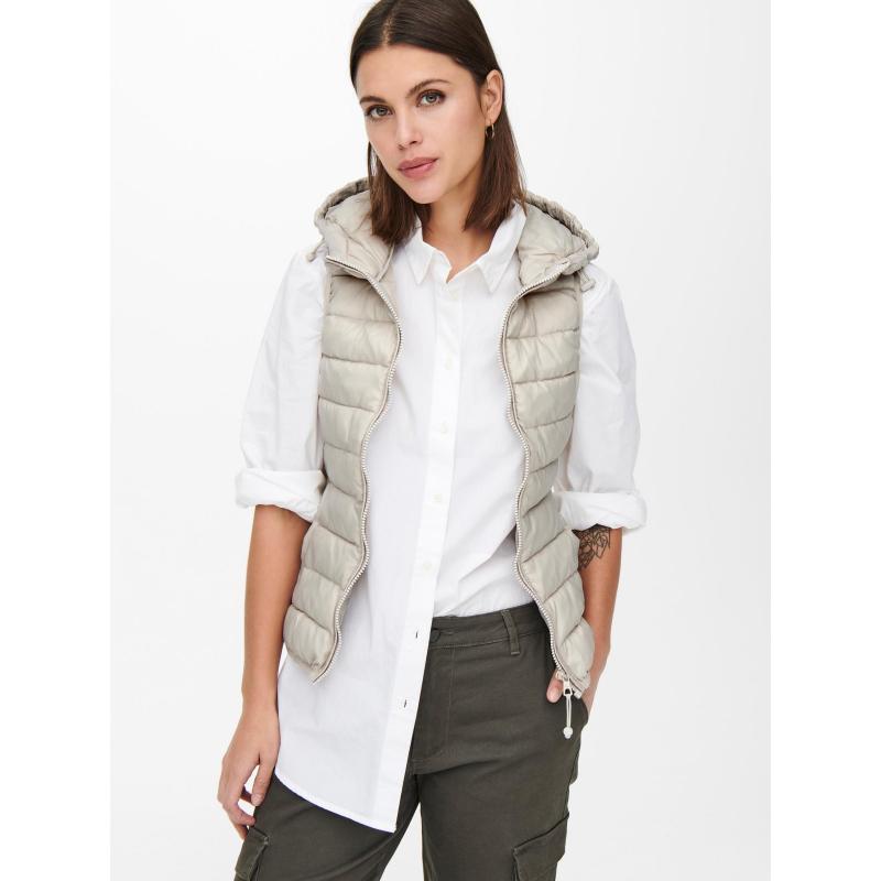 Only Onlnewtahoe Quilted Hoodwaistcoat Cc Otw Kadın Yelek (15205760) Taş