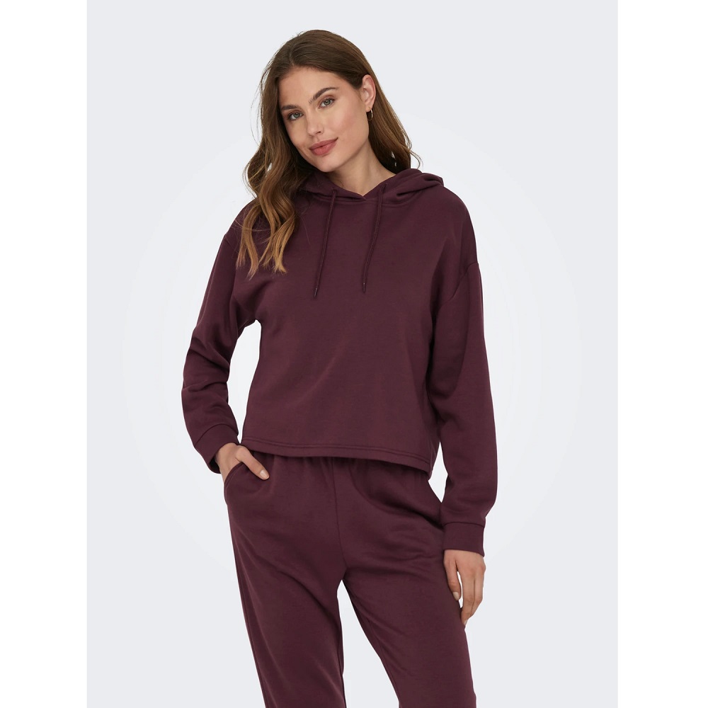 Only Onpcomfort Ls Brush Kadın Sweatshirt (15294219) Bordo