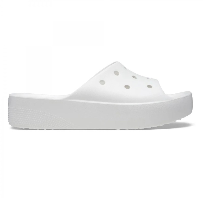 Crocs Classic Platform Slide Kadın Terlik (208180) Beyaz