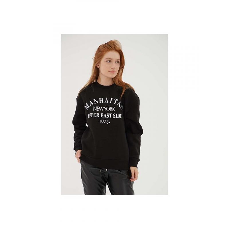 Fashion Friends Kadın Sweatshirt (24K0844K1) Siyah