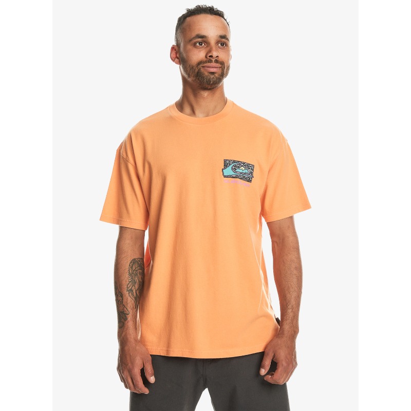 Quiksilver Spin Cycle Erkek T-shirt (EQYZT07653) Turuncu