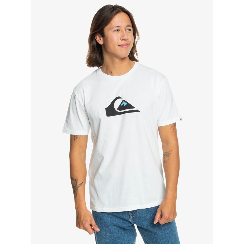 Quiksilver Comp Logo Ss Erkek T-shirt (EQYZT07658) Beyaz