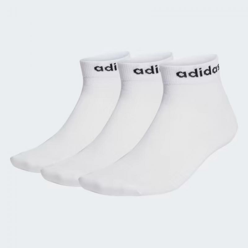 Adidas T Lin Ankle 3P Unisex Çorap HT3451 (HT3451) White/Black