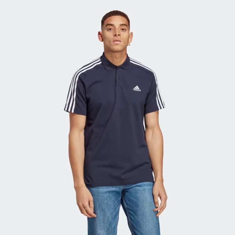 Adidas Essentials Pique Erkek Polo T-shirt (IC9311) Lacivert