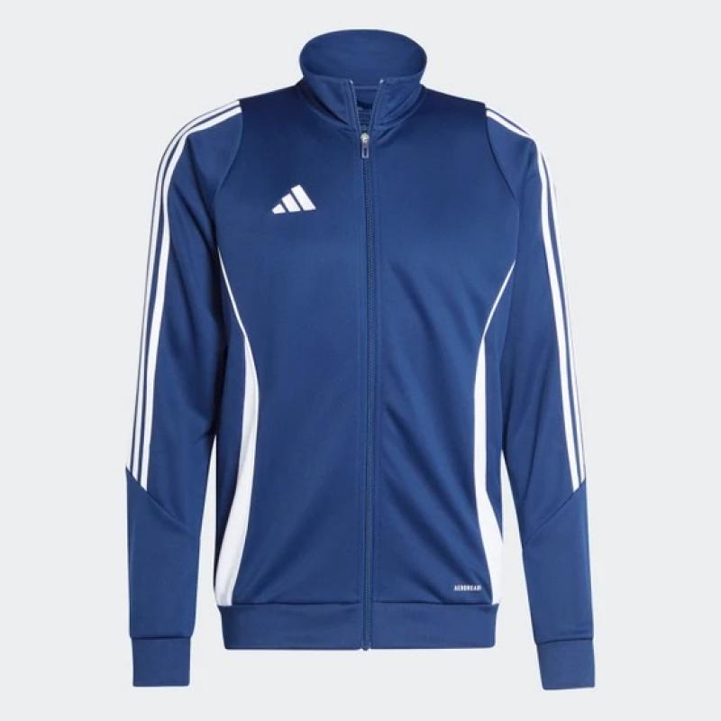 Adidas Tiro24 Erkek Fermuarlı Sweatshirt (IR7498) Mavi