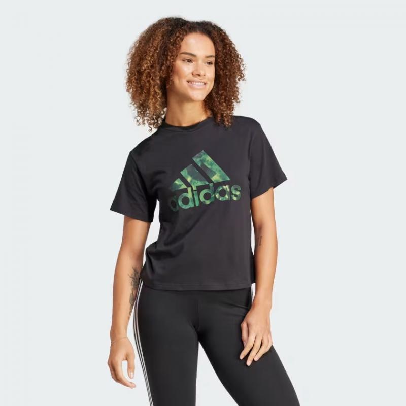 Adidas Aop Tee Kadın T-shirt (IS4259) Siyah