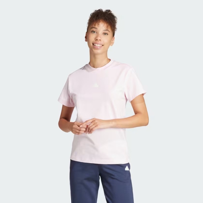 Adidas Embroidered Tee Kadın T-shirt (IS4288) Pembe