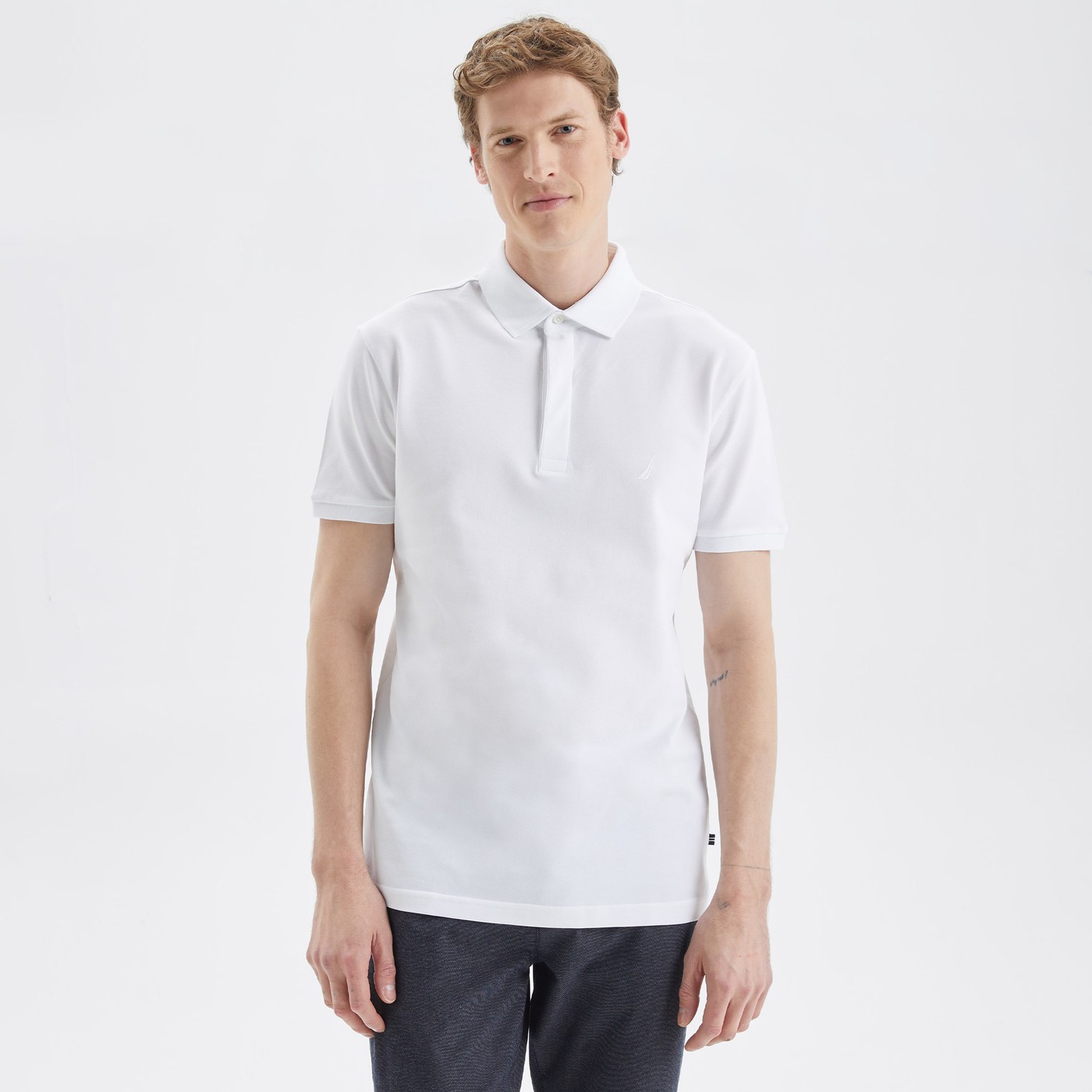 Nautica Erkek T-shirt (K35062T) Beyaz