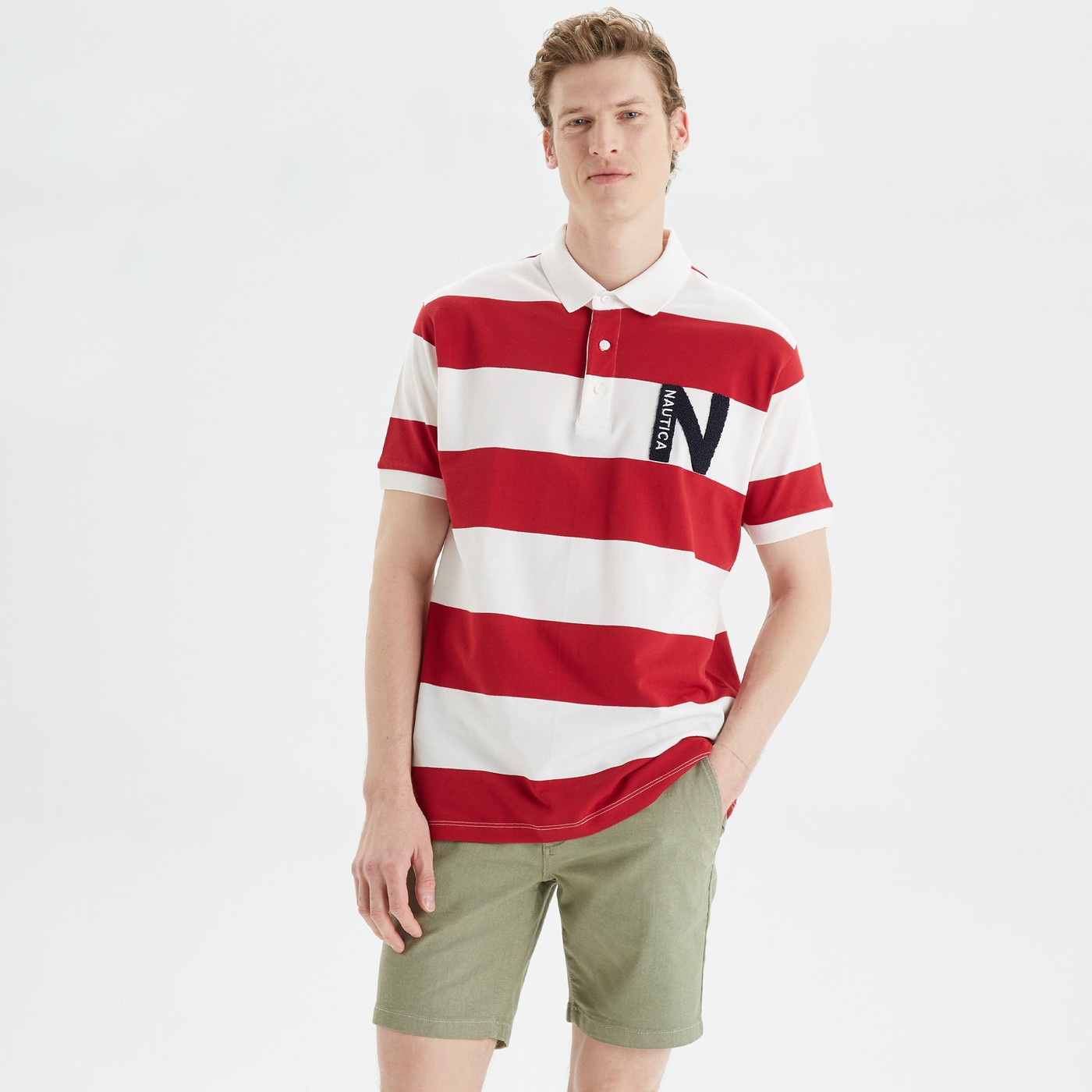 Nautica Erkek T-shirt (K35508T) Kırmızı