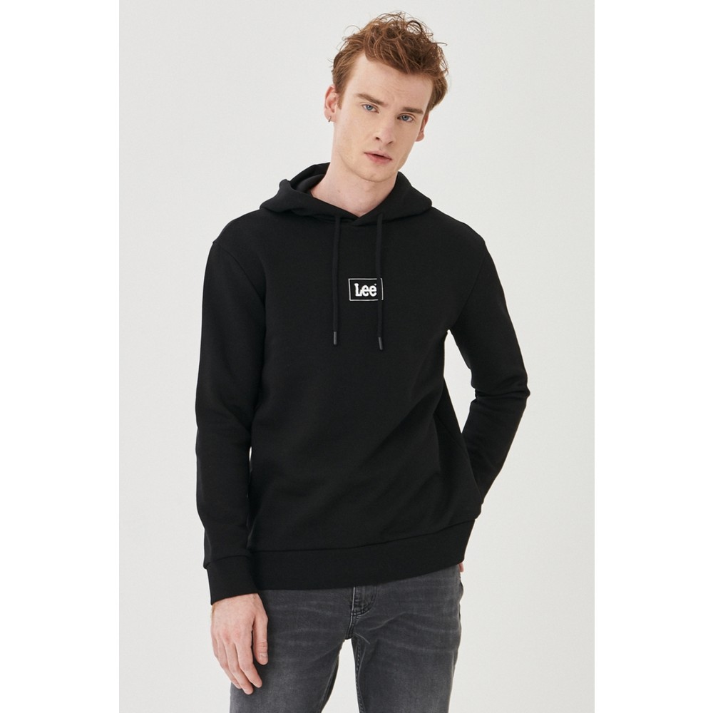 Lee Kapüşonlu Erkek Sweatshirt (L212302001) Siyah