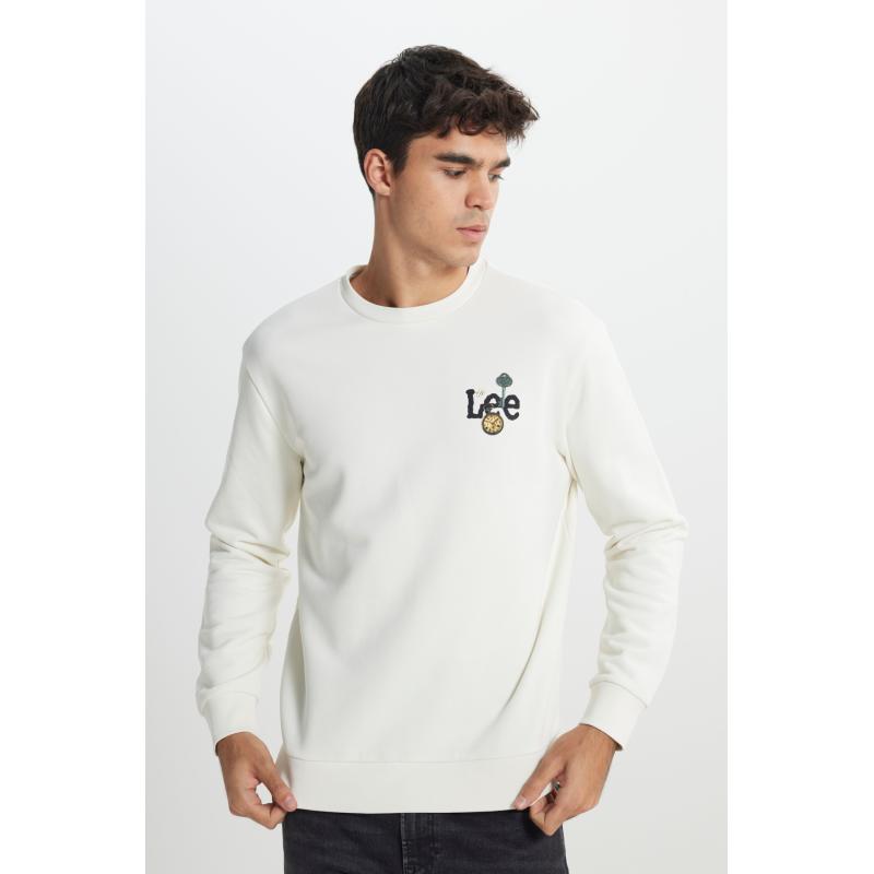 Lee Erkek Sweatshirt L242503104 (L242503104) Ekru