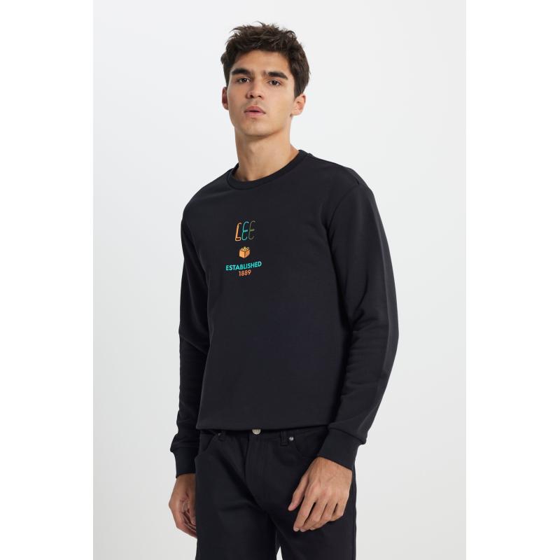 Lee Erkek Sweatshirt L242504001 (L242504001) Siyah