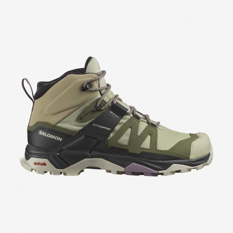 Salomon X Ultra 4 Mid Gtx Kadın Outdoor Bot (L47455000) Yeşil