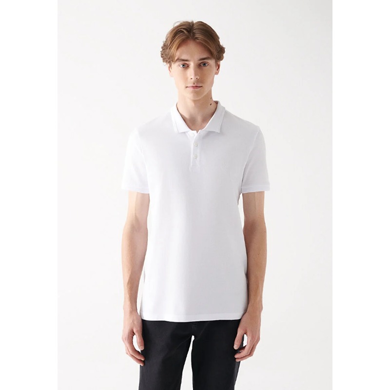 Mavi Erkek Polo T-shirt (M064946-27879) Beyaz