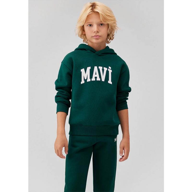 Mavi Baskılı Erkek Çocuk Sweatshirt (M6610110-81962) Yeşil