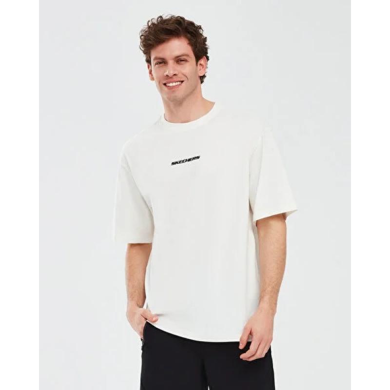 Skechers Graphic Erkek T-shirt (S232404-102) Ekru