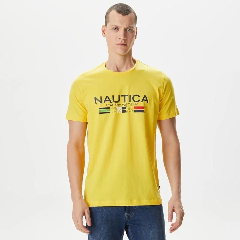 Nautica Erkek T-shirt (V45216T) Sarı