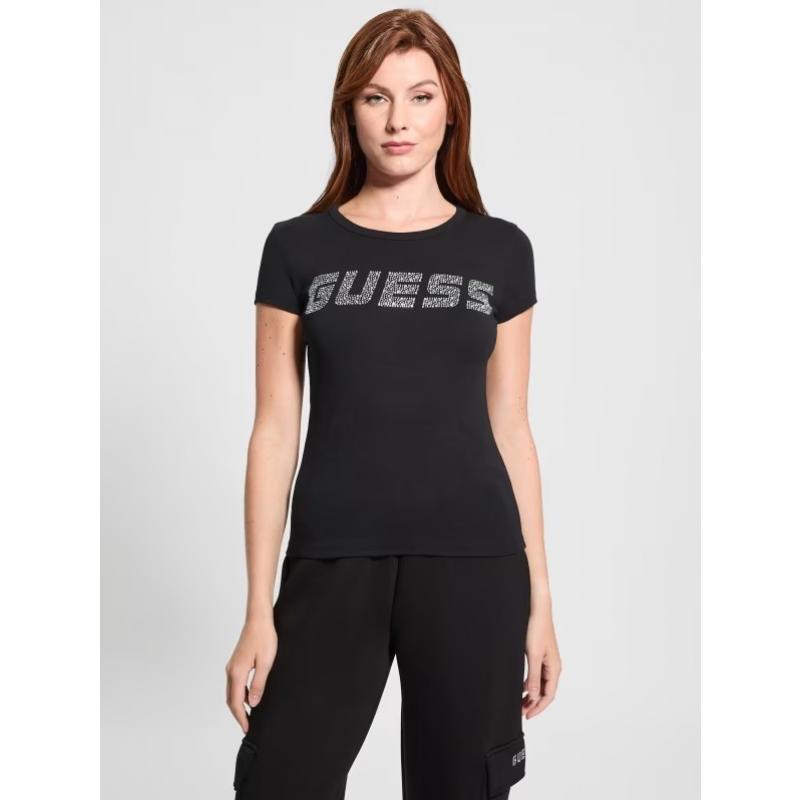 Guess Kadın T-shirt V4BI16KCIV1 (V4BI16KCIV1) Siyah